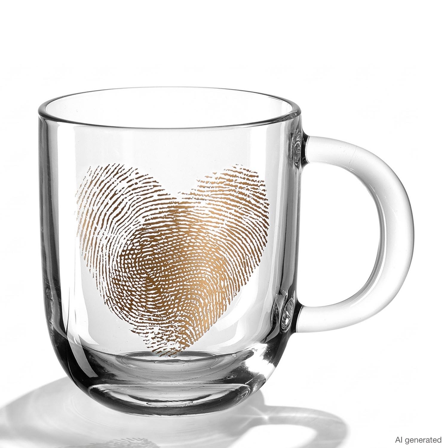 leonardo-emozione-400-ml-tasse-en-verre-coeur-dore image 1