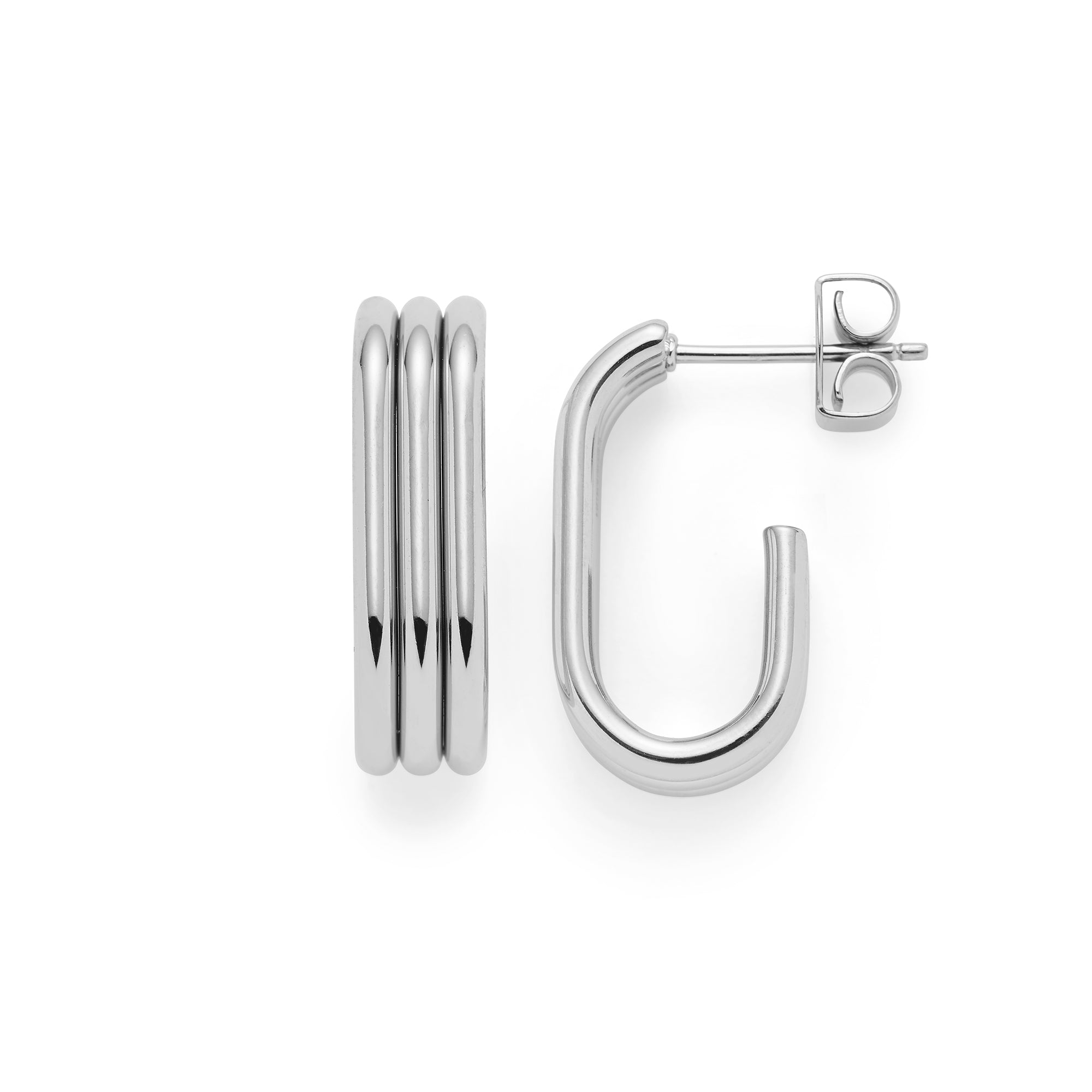leonardo-elisabeth-boucles-d-oreilles-argent-poli image 1