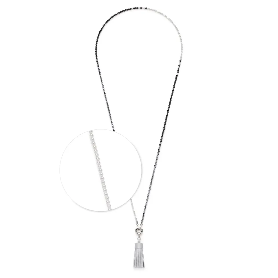 leonardo-kelly-sautoir-90-cm-clip-mix-gris image 1