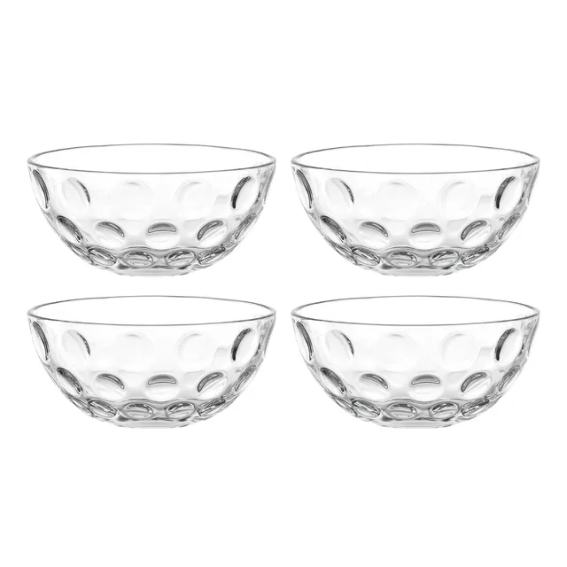 leonardo-cucina-optic-bol-verre-14-cm-lot-4-transparent image 1