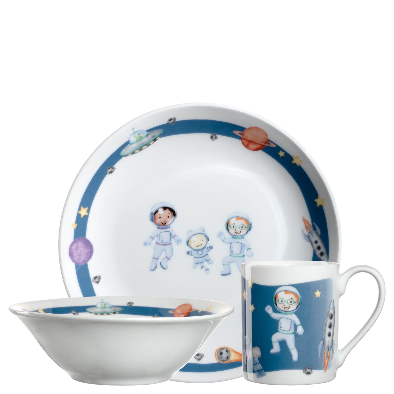 leonardo-bambini-avventura-vaisselle-enfant-3-pi-ces-espace image 1