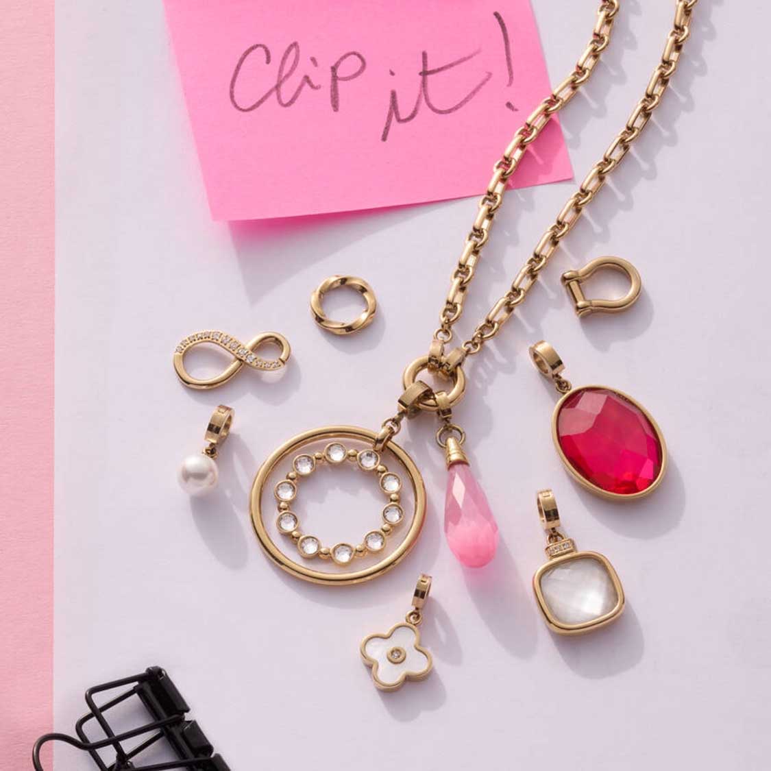 leonardo-frisco-clip-mix-pendentif-or-rose image 5