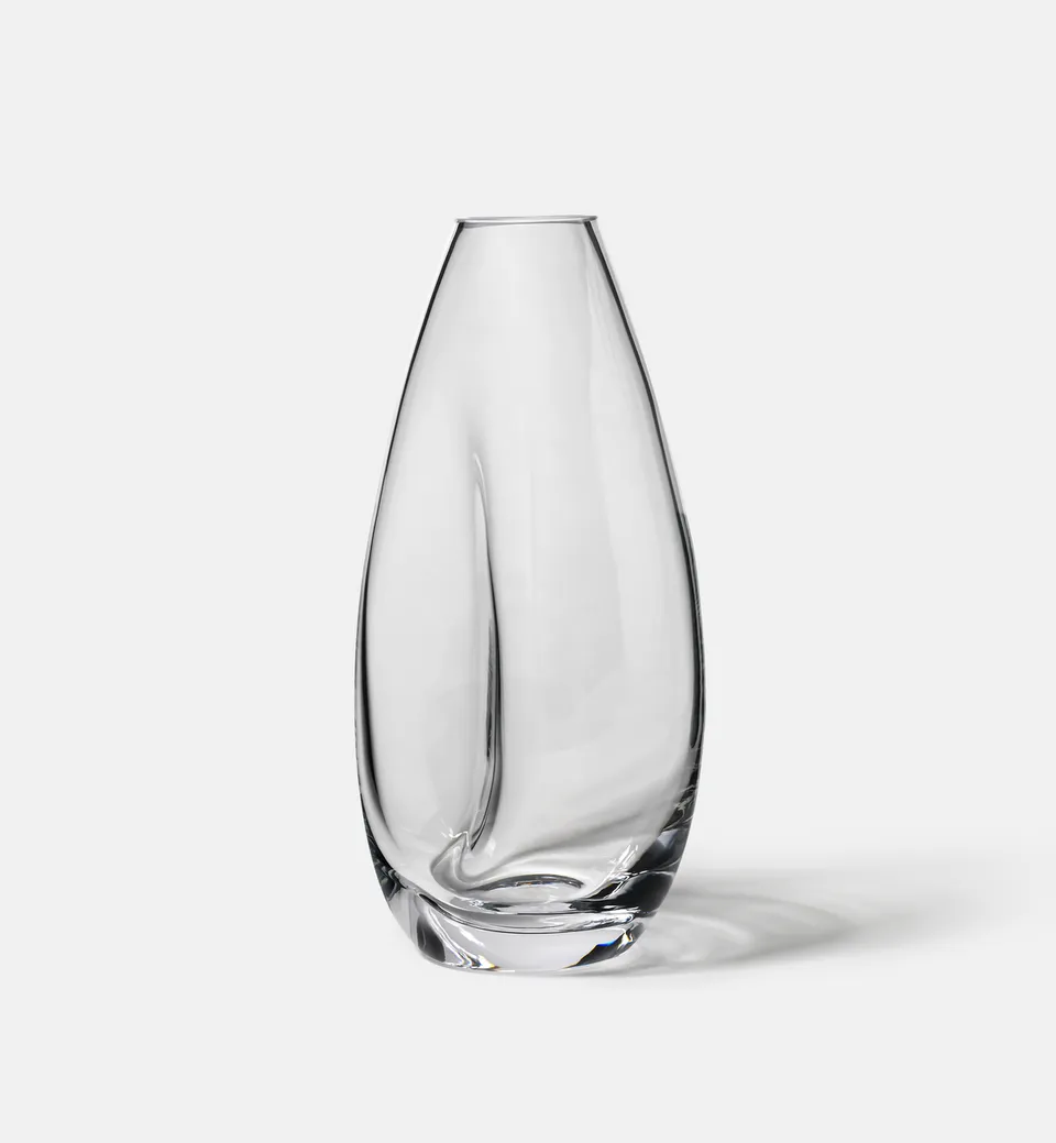 krosno-flow-vase-cristal-transparent-28-cm image 1