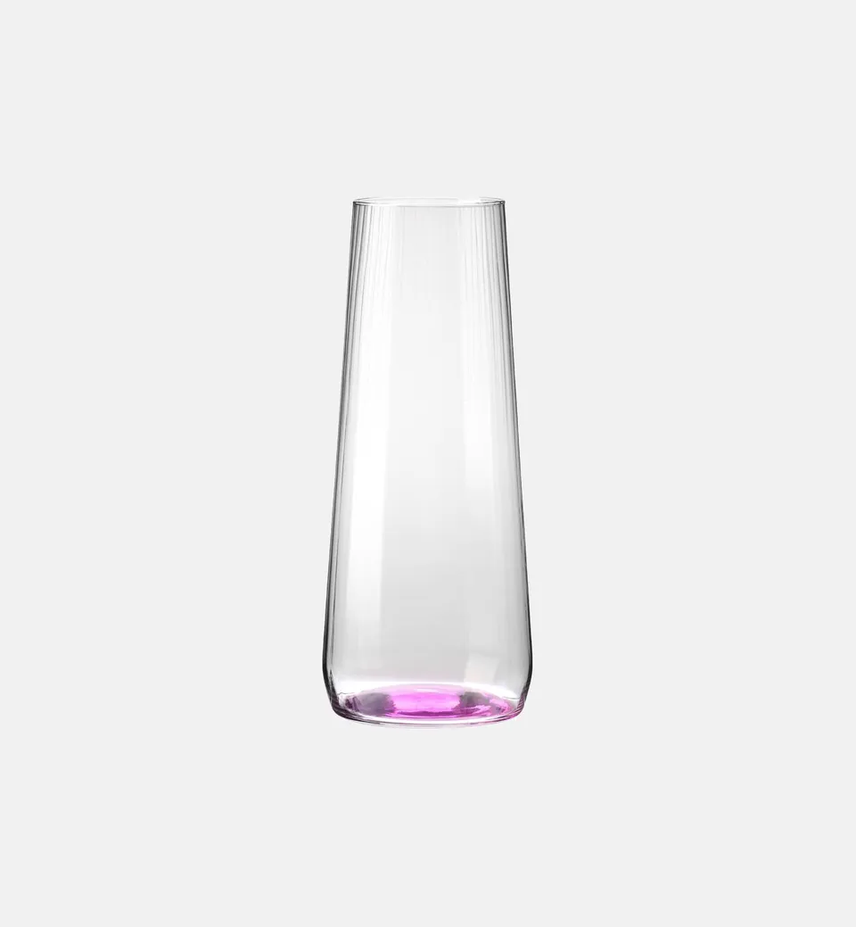 krosno-bubble-carafe-eau-verre-fond-rose-1200-ml image 1