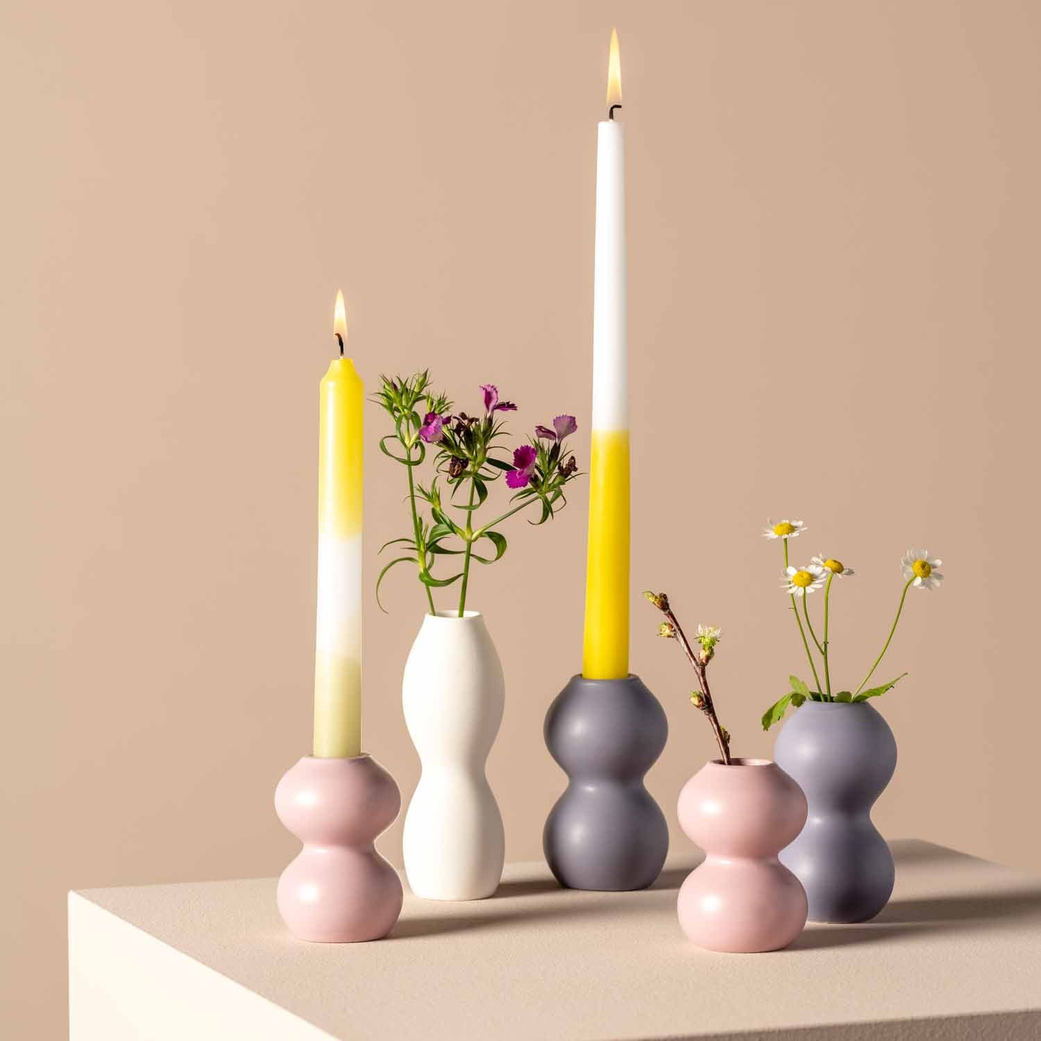leonardo-vivace-vase-c-ramique-lilas-11-cm-soliflore image 5