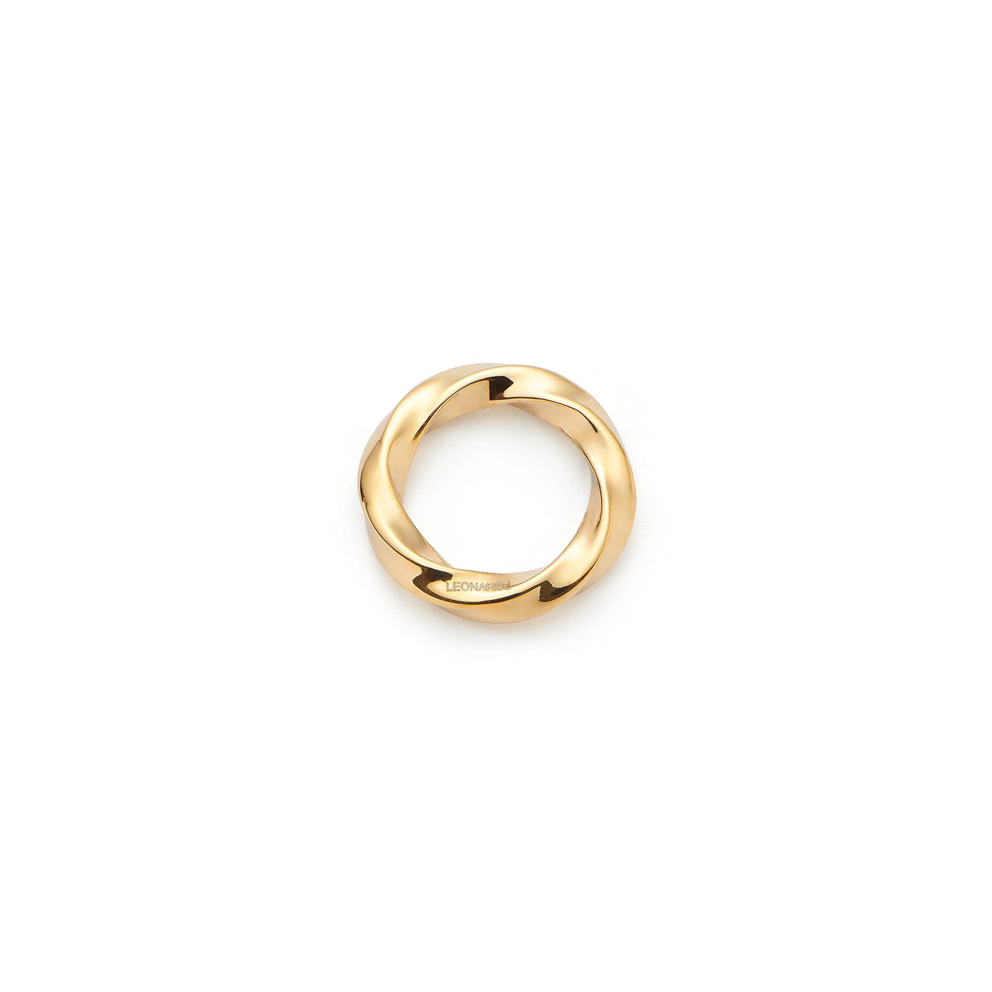leonardo-lotti-clip-mix-bague-or-acier-torsad image 1