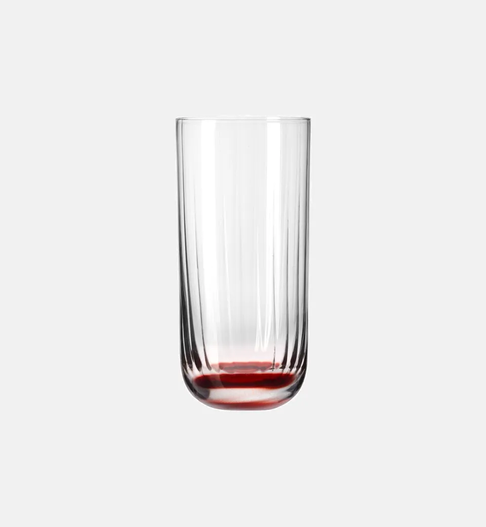 krosno-bubble-verre-haut-stri-rouge-360-ml-cristal image 1
