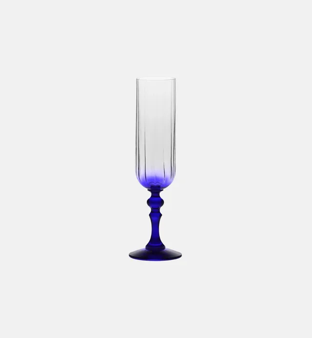 krosno-bubble-verre-champagne-200-ml-bleu-marine image 1