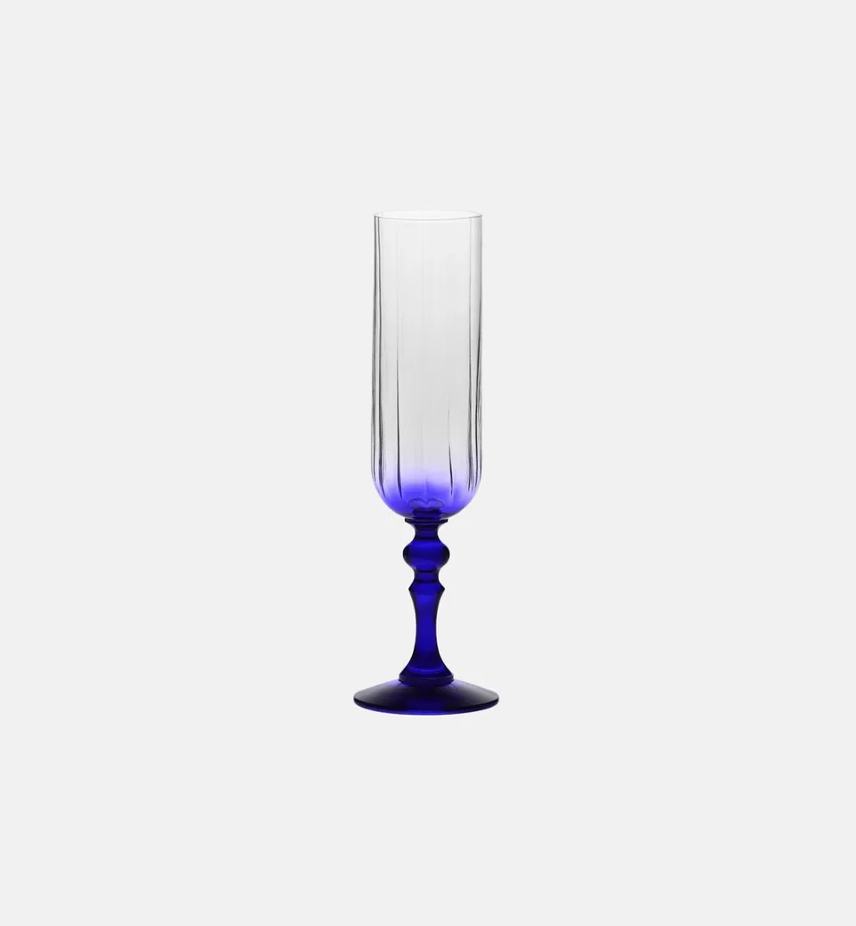 krosno-bubble-verre-champagne-200-ml-bleu-marine image 1