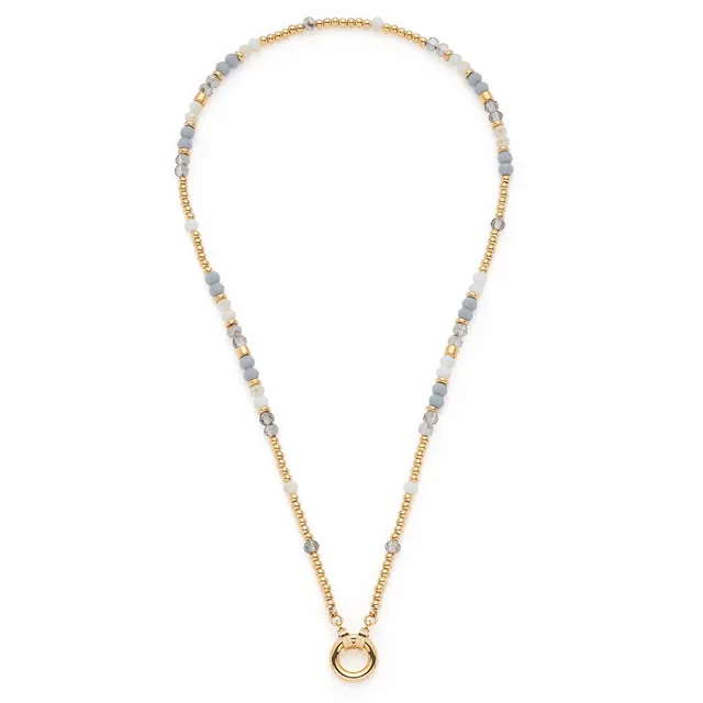 leonardo-bernie-clip-mix-collier-45-cm-dor-perles image 1