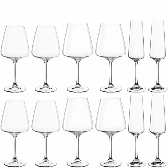 leonardo-paladino-verres-pied-lot-12-transparent image 1