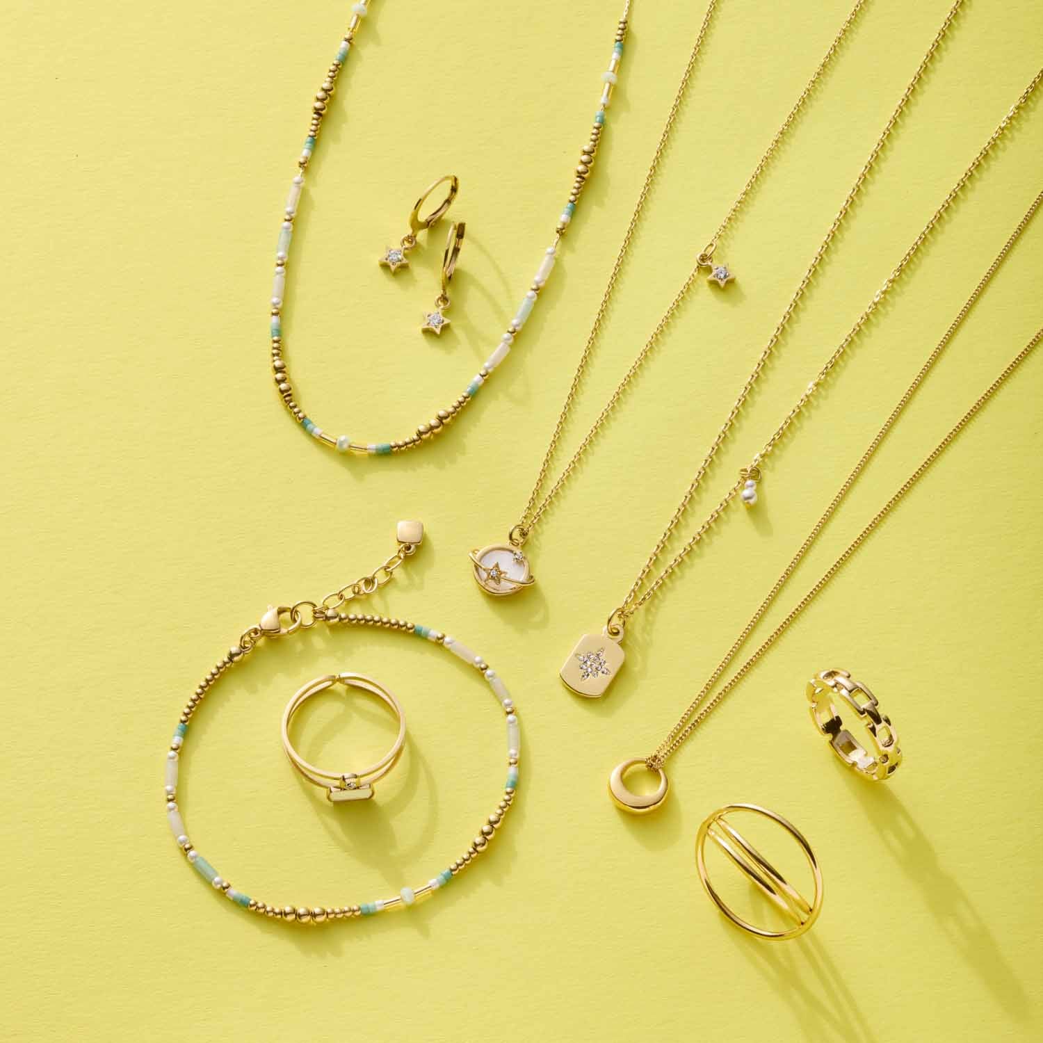 leonardo-ciao-sattelite-collier-or-42-cm-saturne image 5