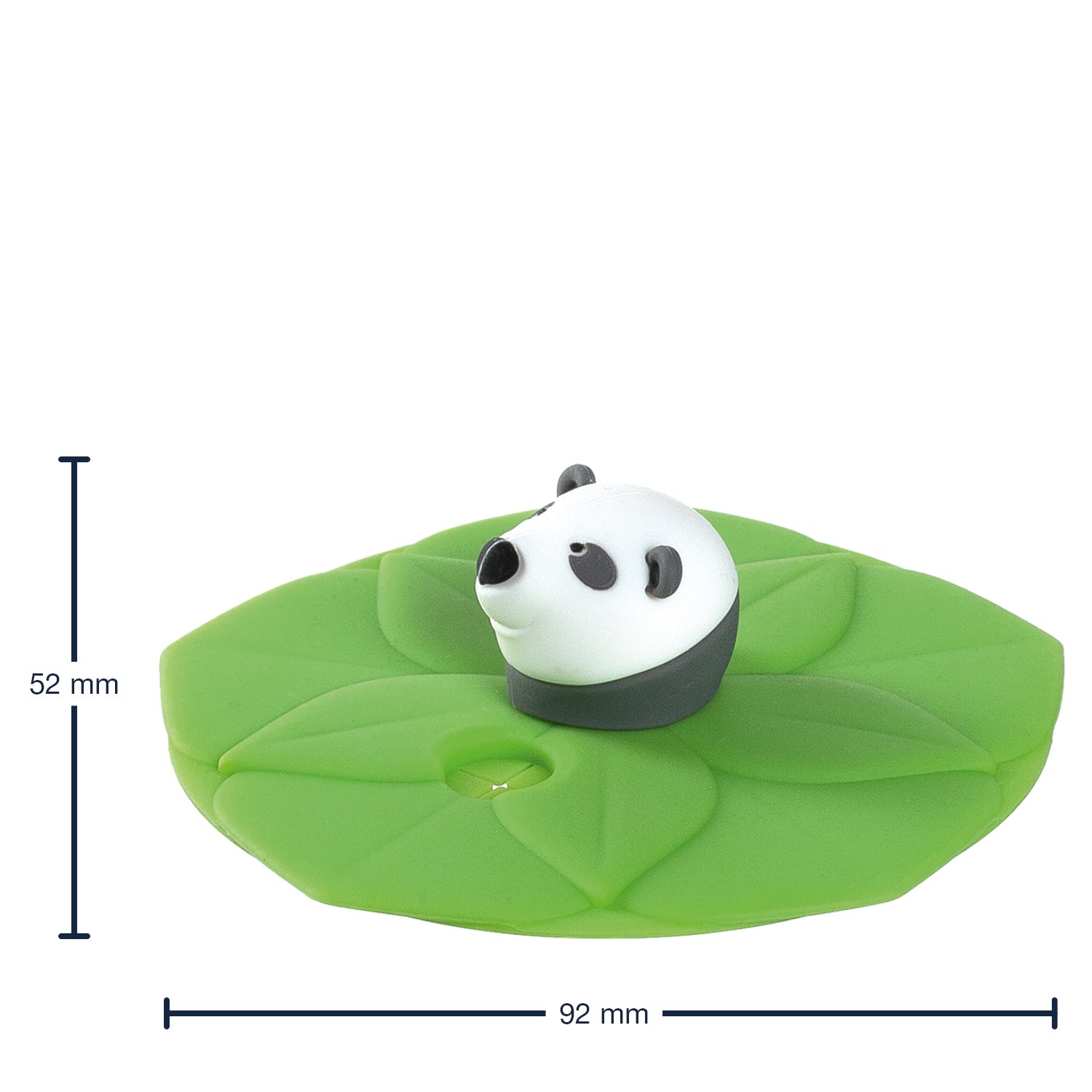 leonardo-bambini-couvercle-verre-panda-vert-9-cm-paille image 2