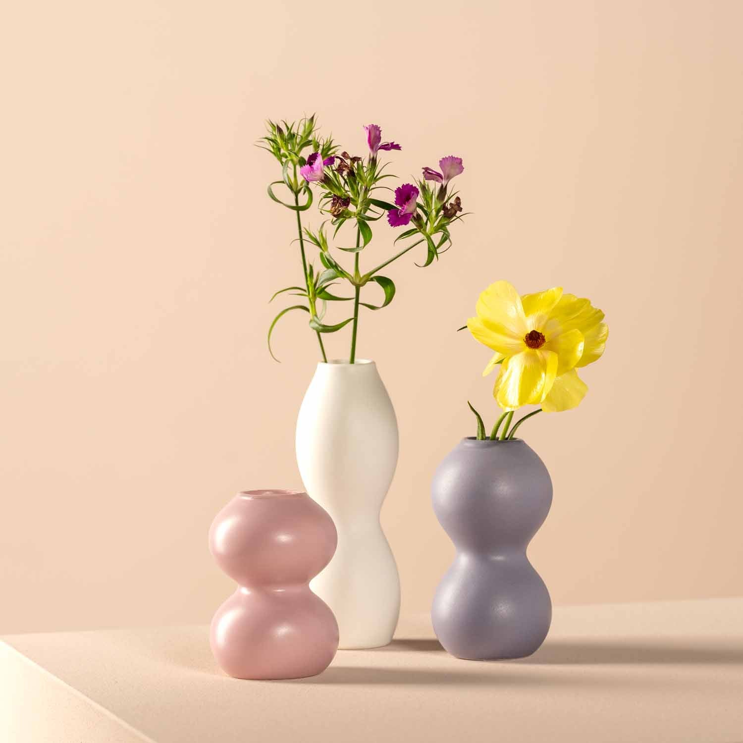 leonardo-vivace-vase-c-ramique-lilas-11-cm-soliflore image 3