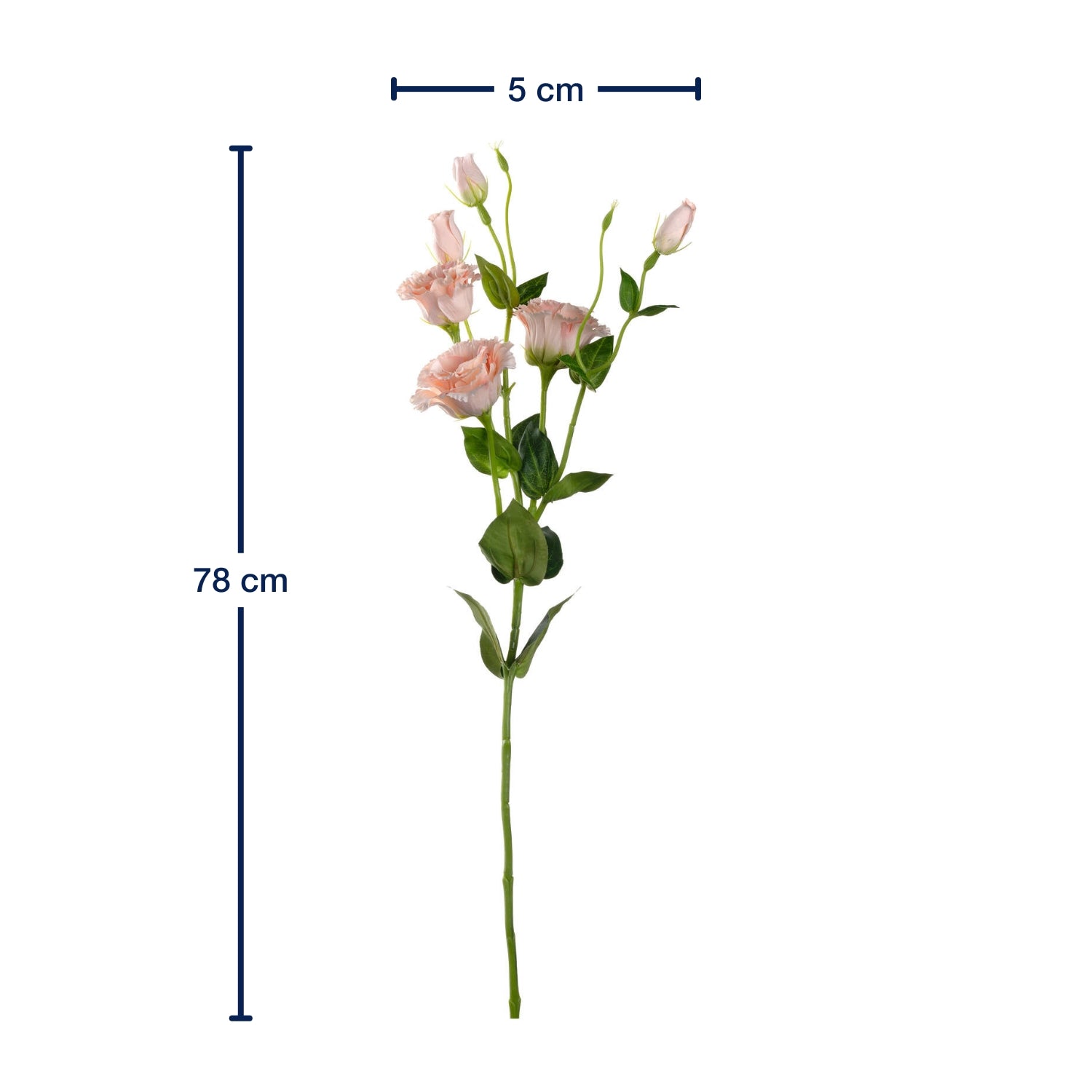 leonardo-fiore-lysianthus-artificiel-78-cm-abricot image 2