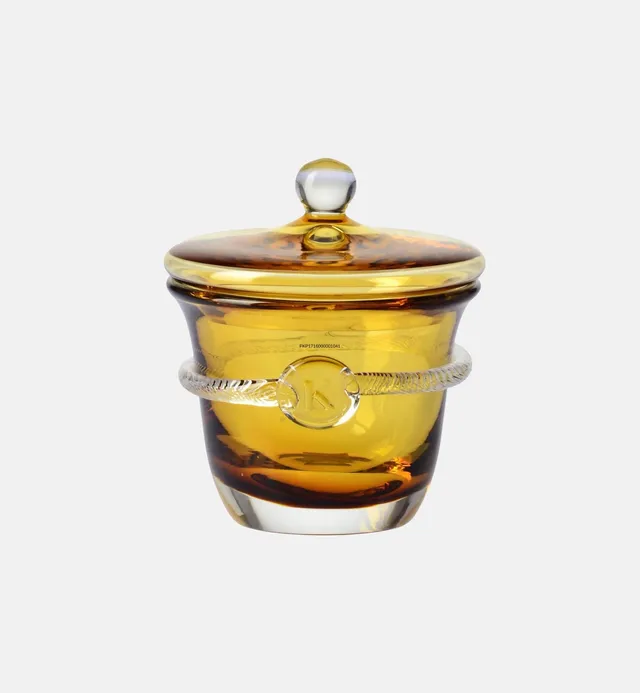 krosno-aurelia-sucrier-cristal-ambre-style-ann-es-30 image 1