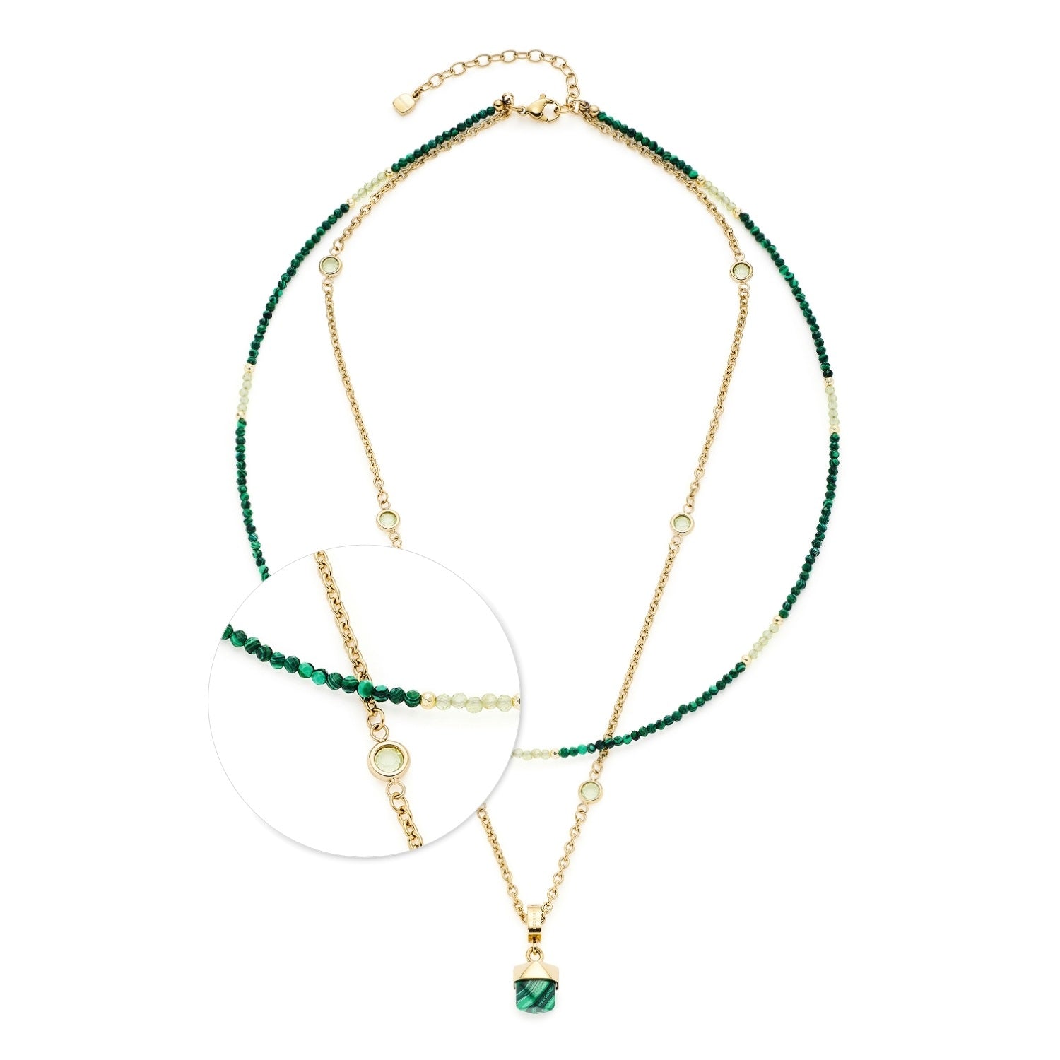 leonardo-valea-collier-malachite-vert-45-cm image 1