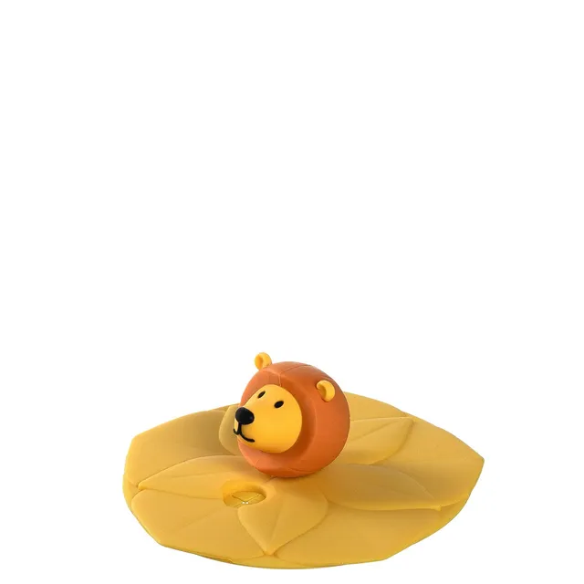 leonardo-bambini-couvercle-verre-lion-jaune-9-cm image 1