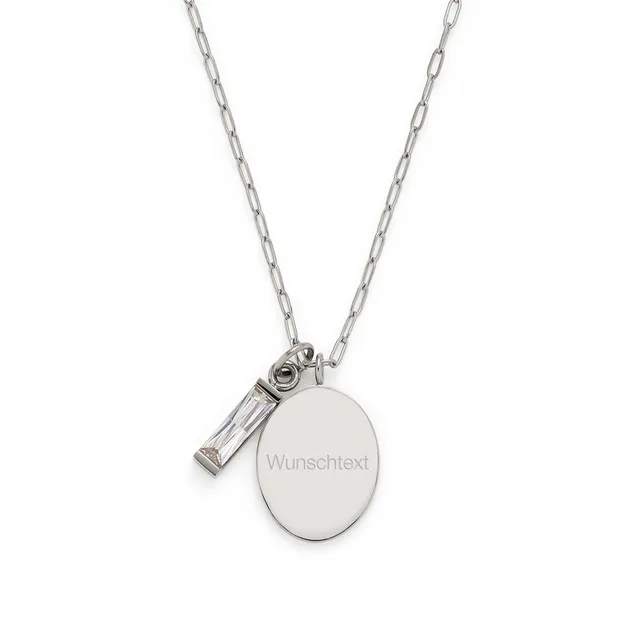 leonardo-it-s-me-collier-argent-gravable-45-cm-acier image 1