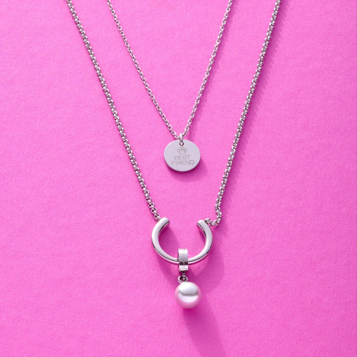 leonardo-tessa-collier-argent-42-cm-graver image 3