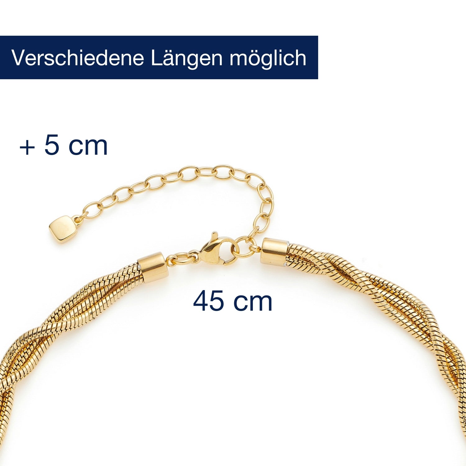 leonardo-sue-collier-dor-45-cm-serpent image 4