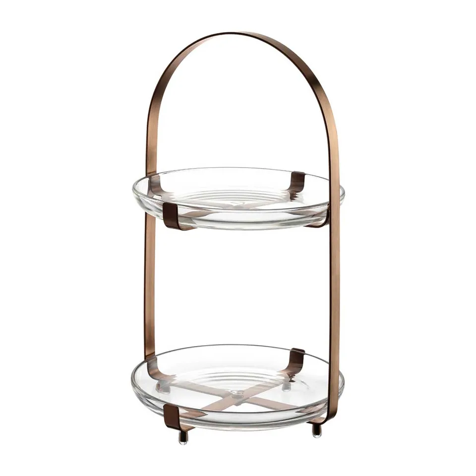 leonardo-cucina-pr-sentoir-g-teaux-2-tages-cuivre image 1