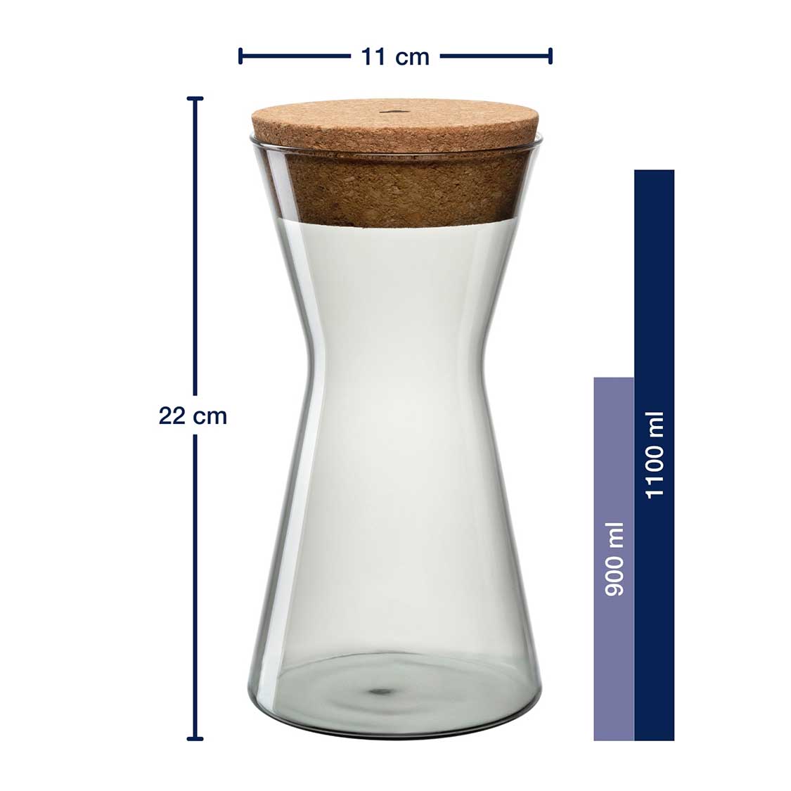 leonardo-forma-x-bocal-conservation-gris-22-cm image 3