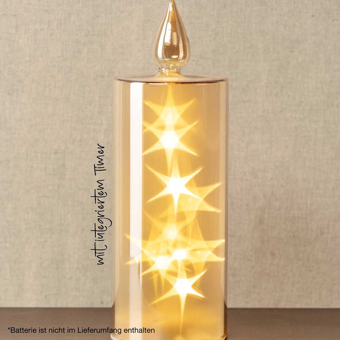 leonardo-capanna-bougie-led-dor-e-27-cm-effet-toile image 4