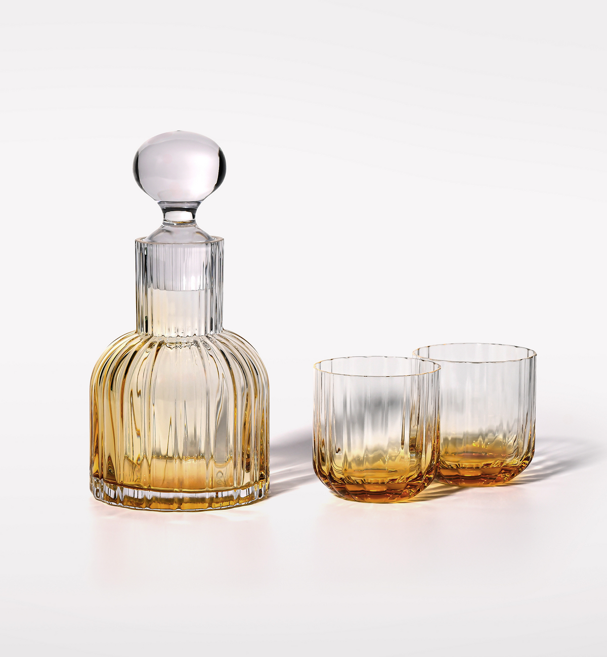 krosno-marsza-kowska-carafe-eau-ambre-2-verres image 1