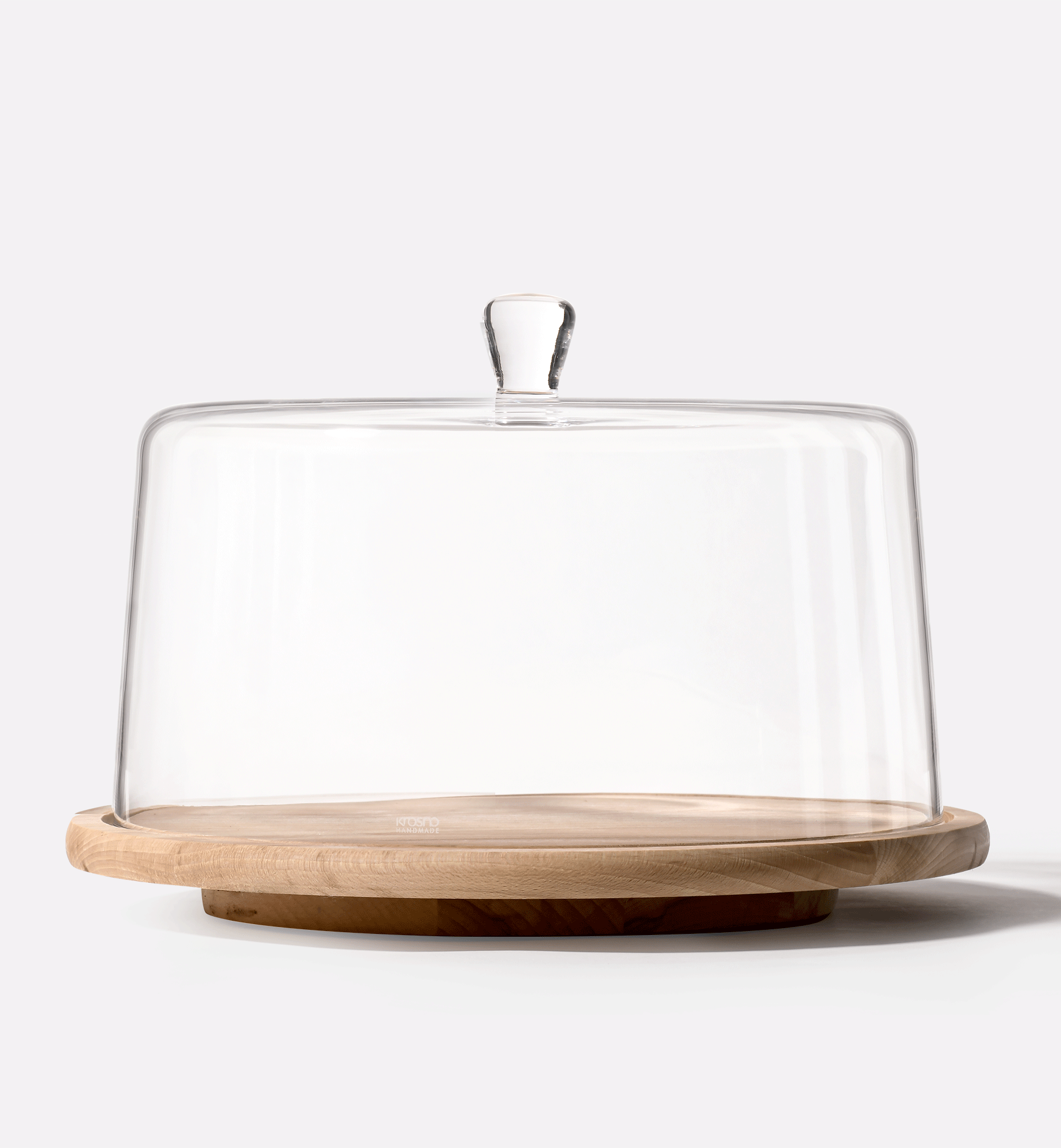 krosno-glamour-cloche-plateau-bois-33-cm image 1