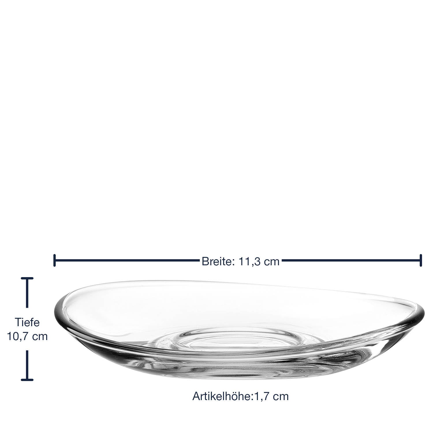 leonardo-napoli-soucoupe-11-cm-transparente-lot-6 image 2