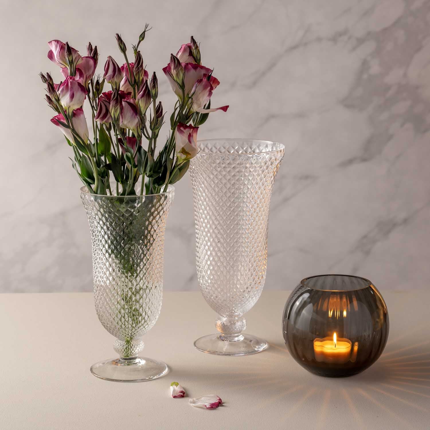 leonardo-poesia-vase-boule-verre-gris-13-cm image 2