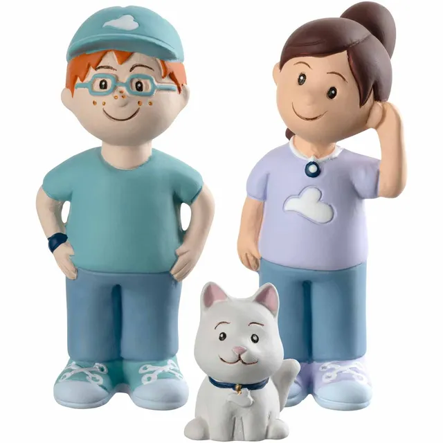 leonardo-bambini-avventura-figurines-12-cm-lot-3-c-ramique image 1