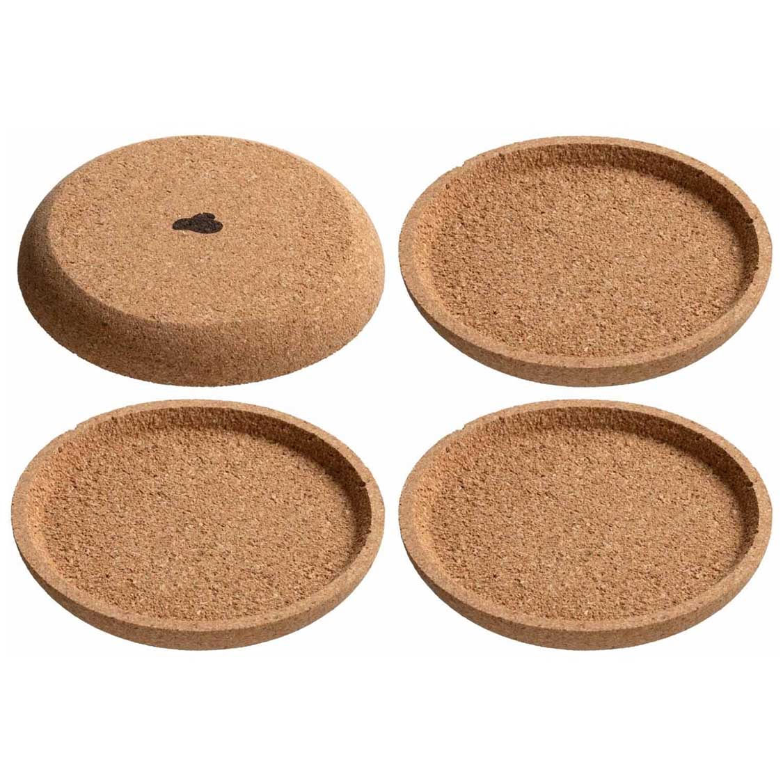 leonardo-gocce-dessous-de-verre-li-ge-9-cm-lot-de-4-beige image 1
