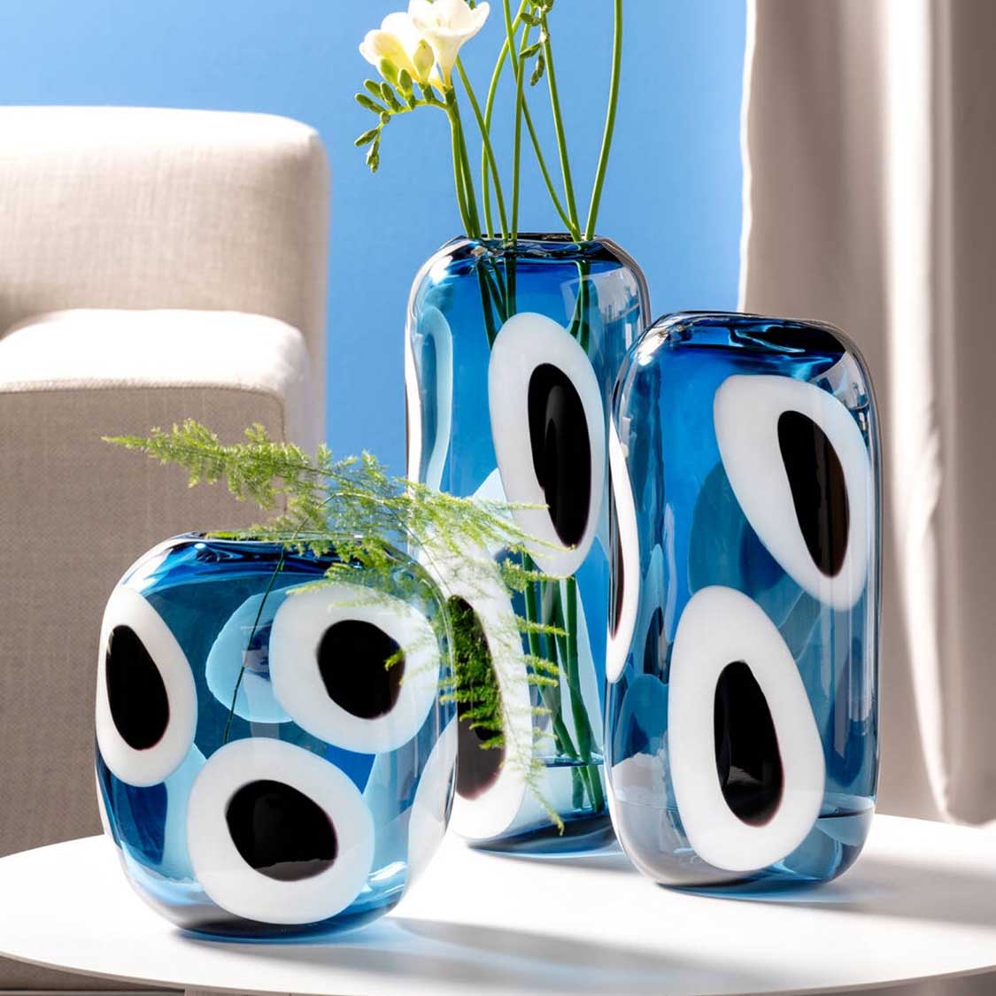 leonardo-occhi-blu-vase-verre-bleu-36-cm-fait-main image 6