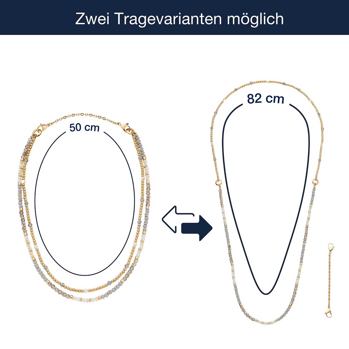leonardo-bernadette-collier-dor-50-cm-perles-bicolore image 5