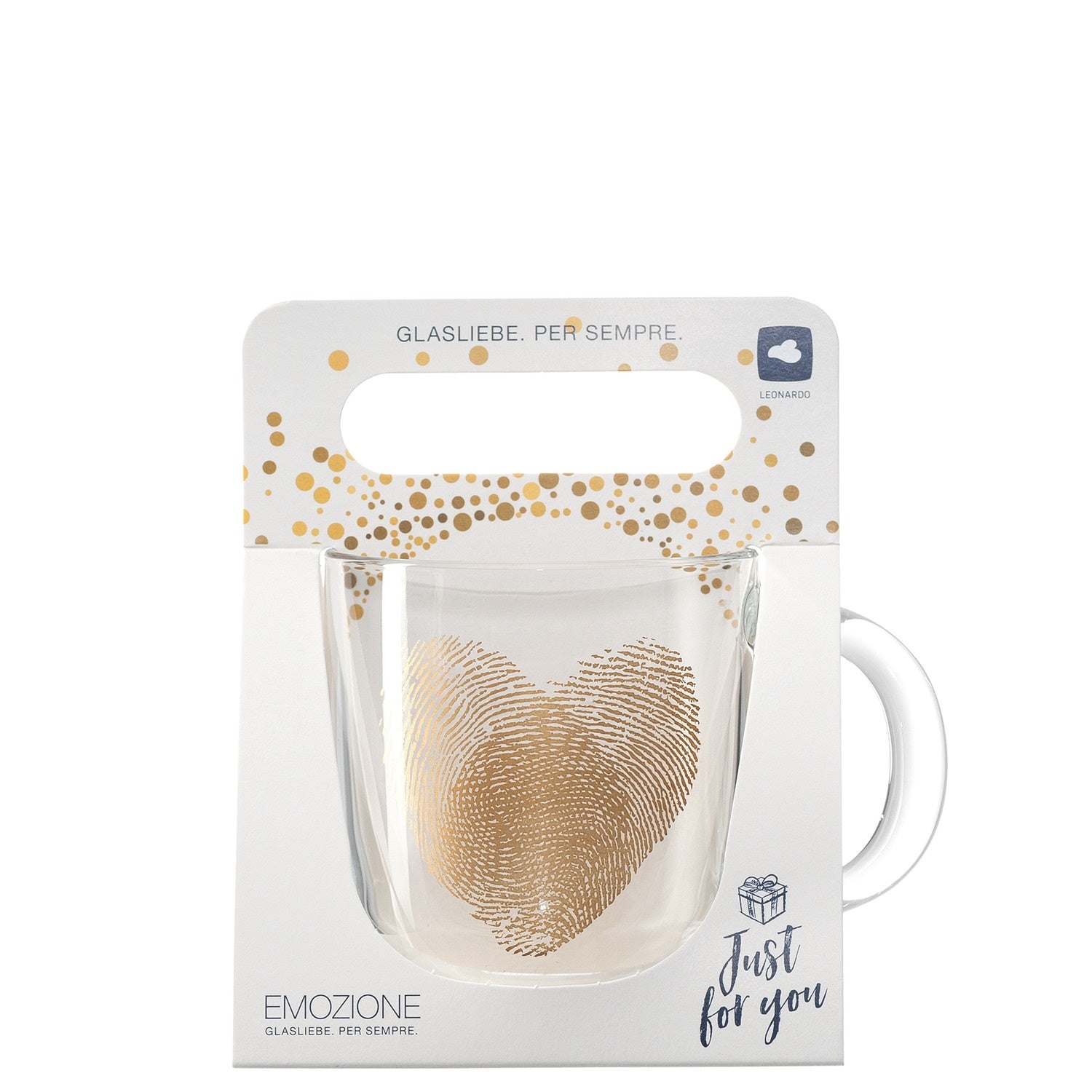 leonardo-emozione-400-ml-tasse-en-verre-coeur-dore image 5