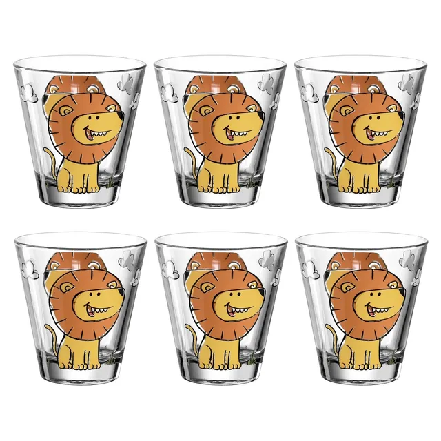 leonardo-bambini-verre-enfant-lion-215-ml-lot-6 image 1