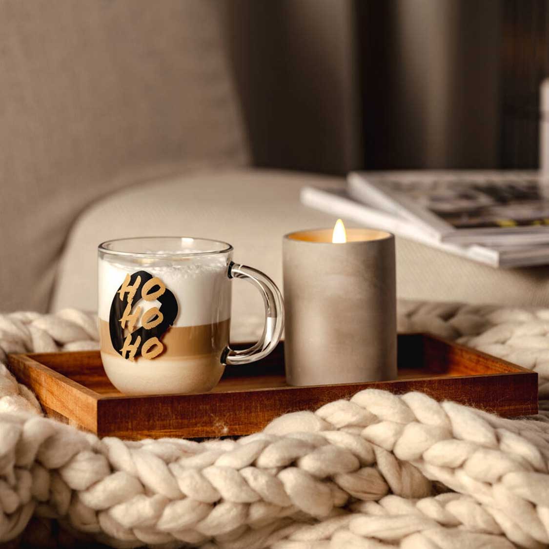 leonardo-silenzio-tasse-en-verre-400-ml-ho-ho-ho image 2
