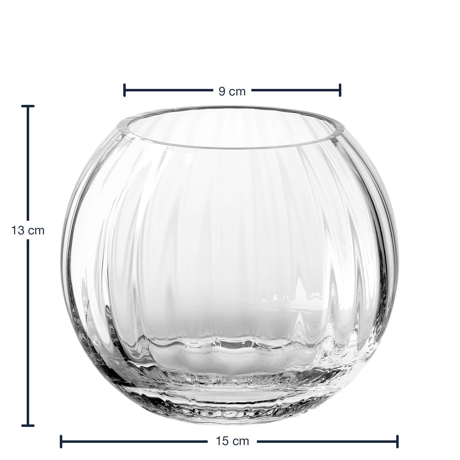 leonardo-poesia-vase-boule-13-cm-transparent-relief image 3