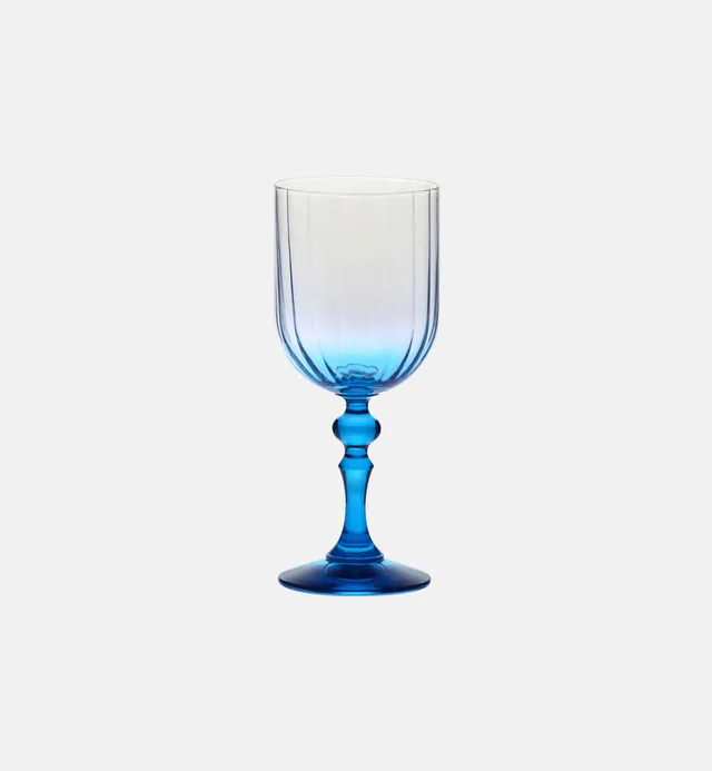 krosno-verre-vin-pied-turquoise-300-ml-ombr image 1