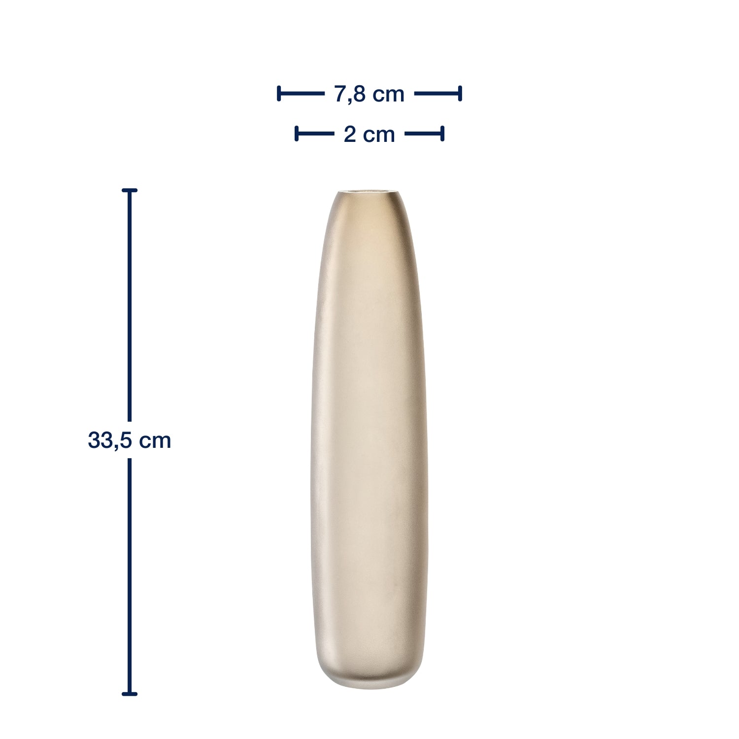 leonardo-bellagio-vase-de-sol-34-cm-beige-en-verre image 3