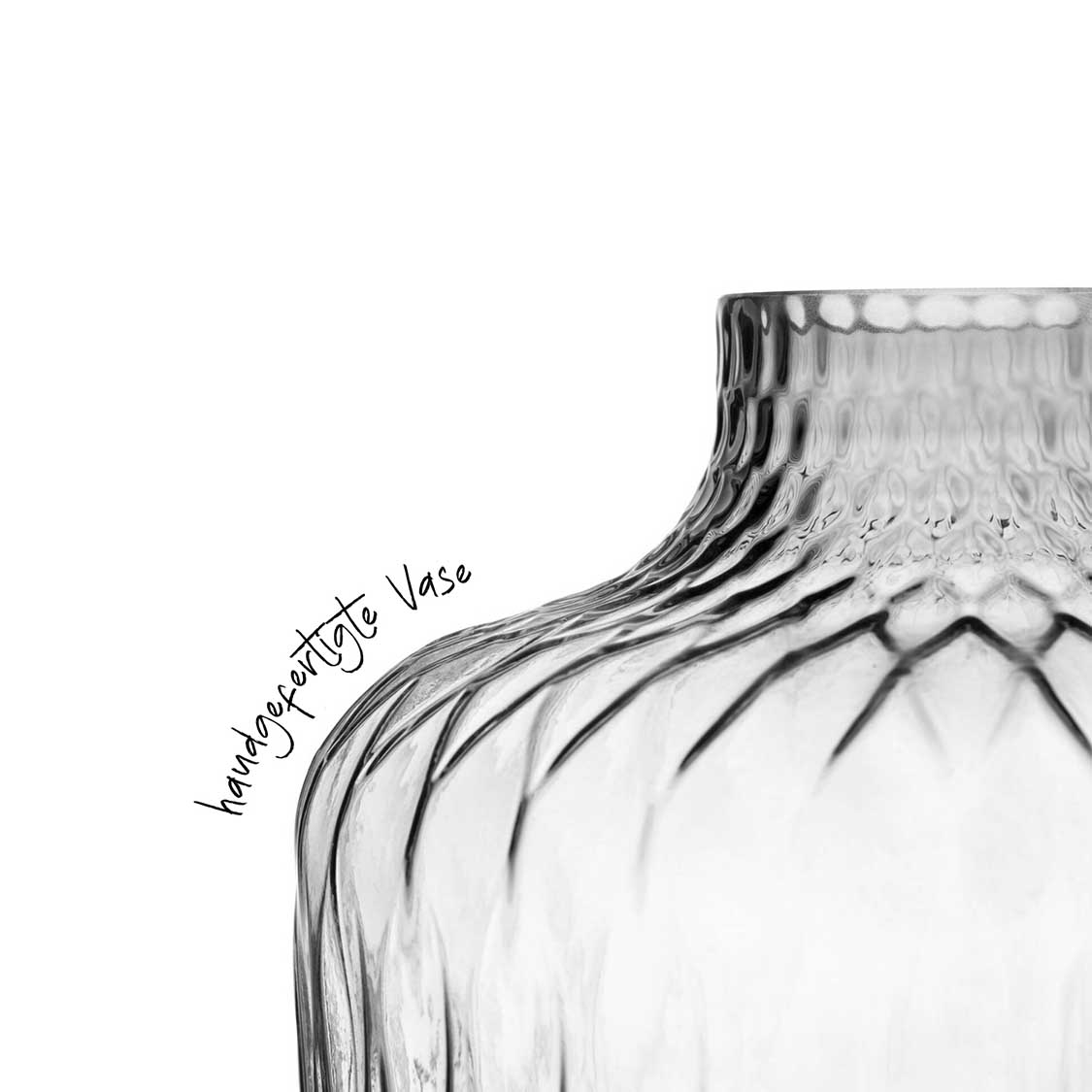 leonardo-giulia-vase-verre-gris-38-cm-fait-main image 4