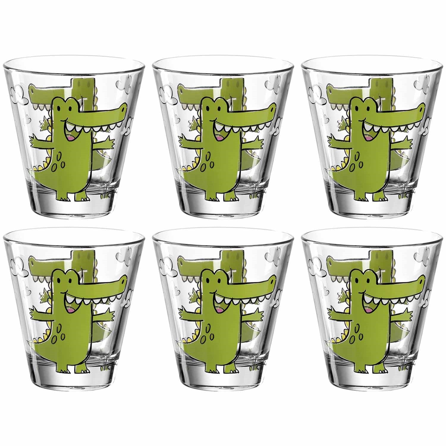 leonardo-bambini-gobelet-enfant-215-ml-crocodile-lot-de-6 image 1
