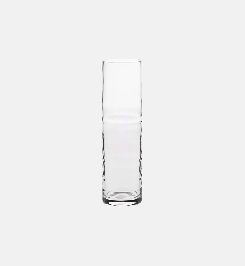 krosno-vases-vase-tube-stri-39-cm-verre-cylindrique image 1