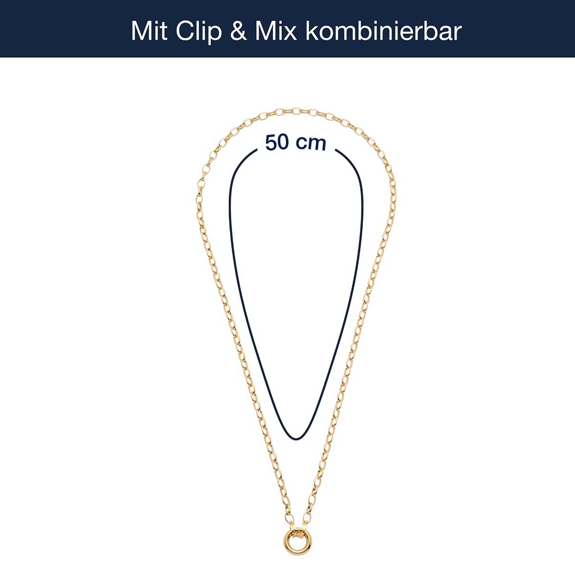 leonardo-tomke-clip-mix-collier-50-cm-dor image 4