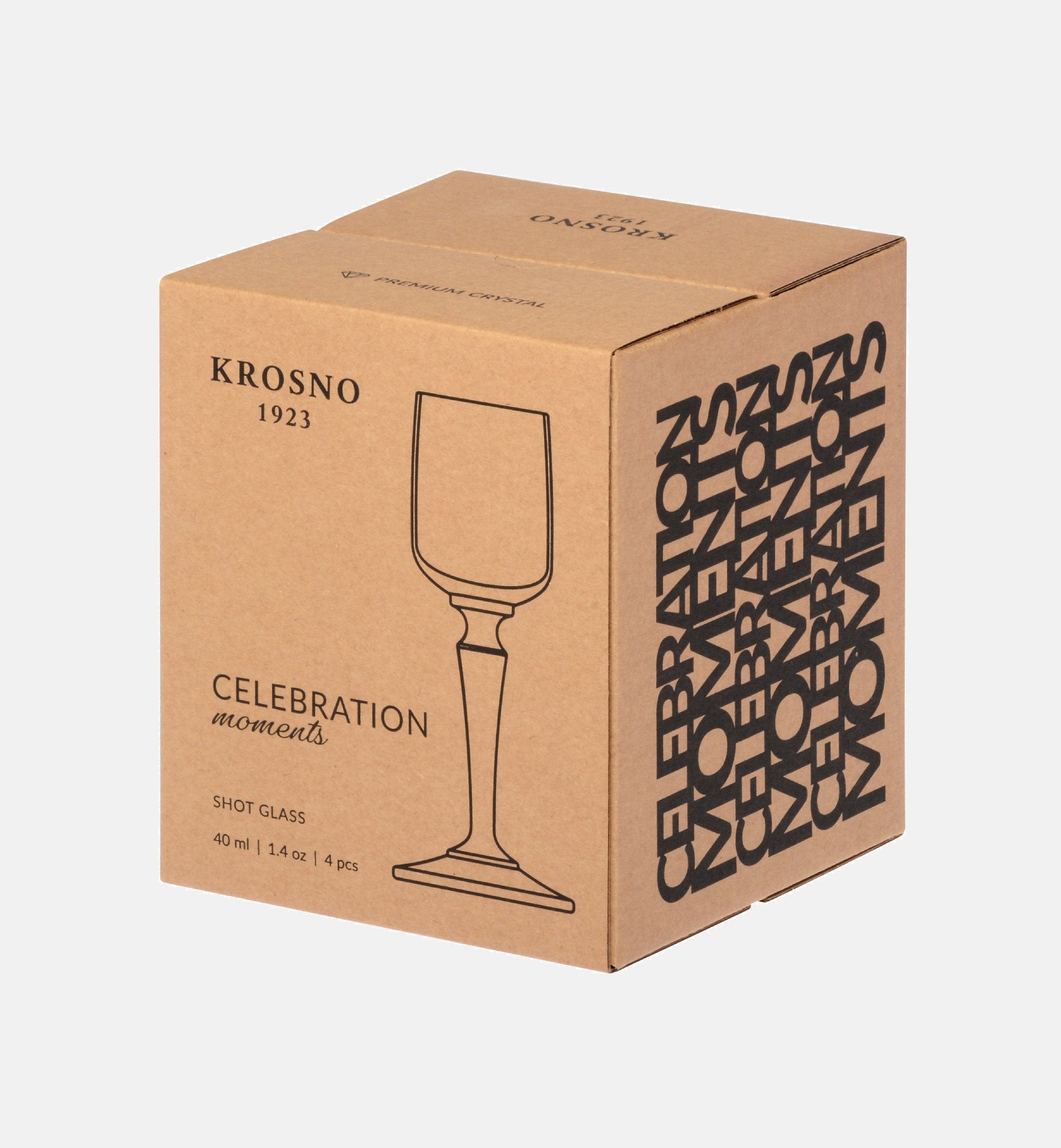 krosno-celebration-moments-verres-vodka-pied-vert-40-ml-cristallin image 4