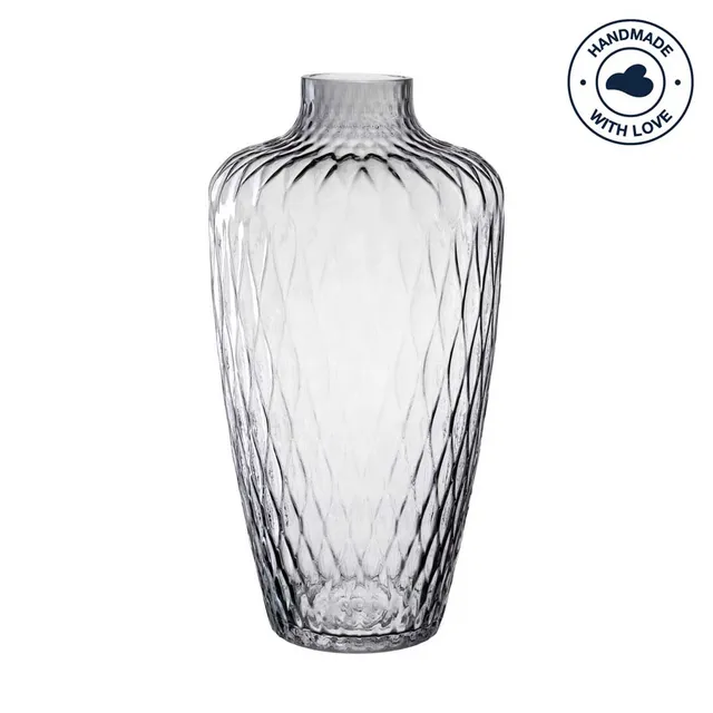 leonardo-giulia-vase-verre-gris-38-cm-fait-main image 1