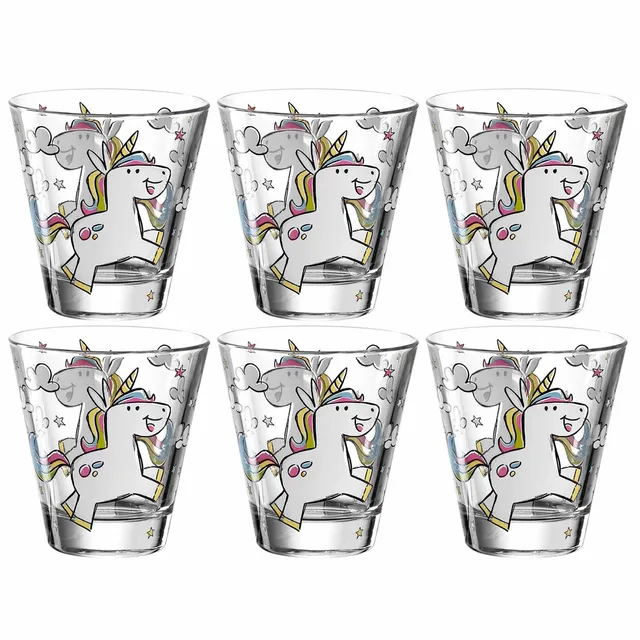 leonardo-bambini-verre-licorne-215-ml-lot-6 image 1
