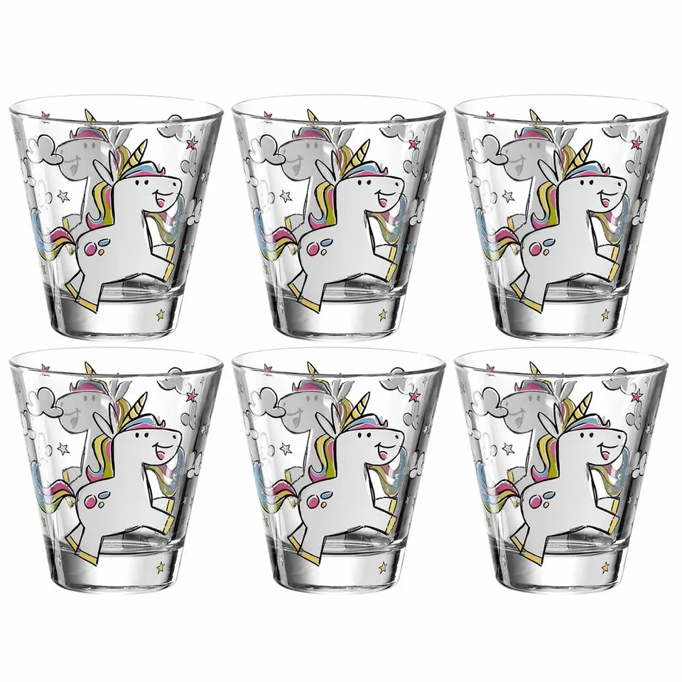 leonardo-bambini-verre-licorne-215-ml-lot-6 image 1